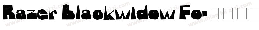 Razer Blackwidow Fo字体转换